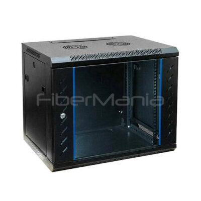 9U Wall-Mounted Network Cabinet with Vented Frame, 600×450×500mm