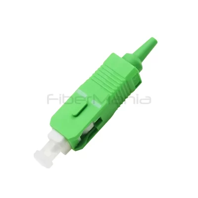 SC/APC Connector, Single Mode, Green Housing, 0.9mm Boot