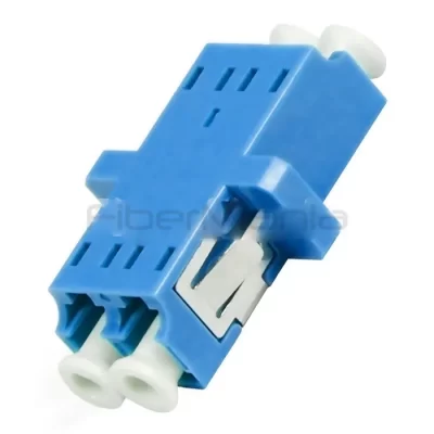 LC-LC Single Mode Duplex Plastic Fiber Optic Adapter Blue