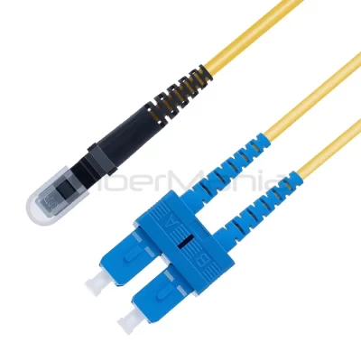 MTRJ/PC-SC/UPC Fiber Optic Patch Cable Duplex OS2 Single Mode OFNR 3.0mm Yellow 1M
