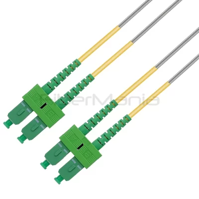 SC/APC–SC/APC Duplex 9/125 OS2 Single Mode OFNR Armored Patch Cable