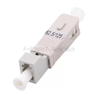 SC Male-LC Female OM1 62.5/125 Multimode Simplex Plastic Fiber Optic Adapter Beige