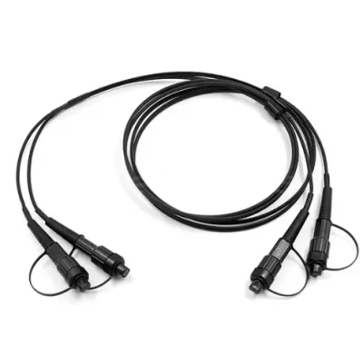Mini SC/APC to SC/APC Duplex OS2 Single Mode 9/125 Fiber Patch Cord LSZH Jacket 3M