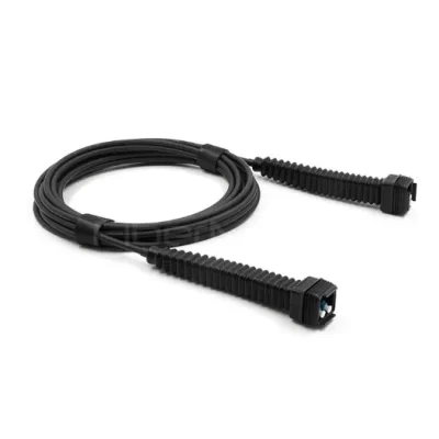 NSN Boot LC/UPC to LC/UPC Duplex Fiber Patch Cord 5M OS2 9/125 Single Mode LSZH, IP67 Waterproof FTTA Outdoor Jumper