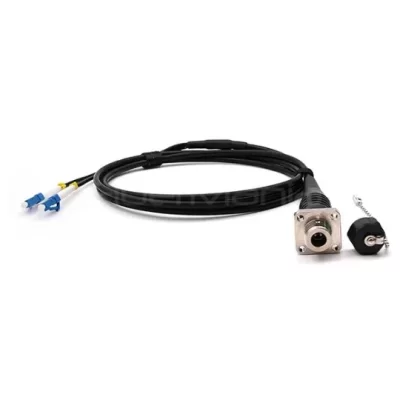 ODC Socket to LC/UPC Patch Cable 2-Core OS2 TPU Outdoor Rugged 3M