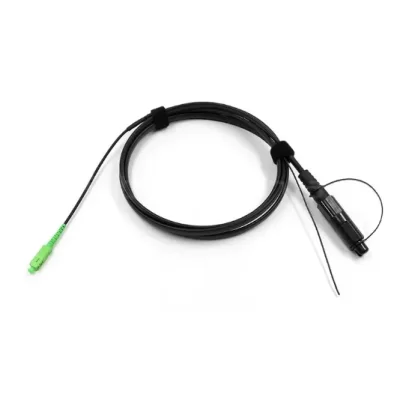 OptiTap to SC/APC 2-core single-mode toneable drop cable, 3M, black PE jacket, IP67 waterproof