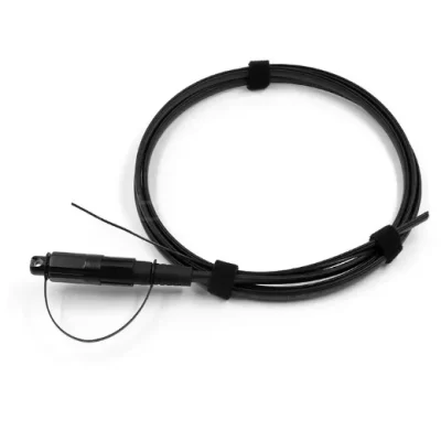 OptiTap SC/APC 2-core single-mode toneable flat drop cable, 3M, black PE jacket, IP67 waterproof