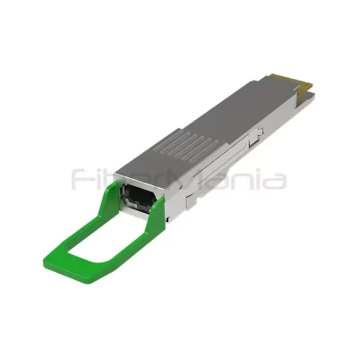 FiberMania 400G QSFP-DD DR4 1310nm 500m MPO-12 single-mode optical transceiver.