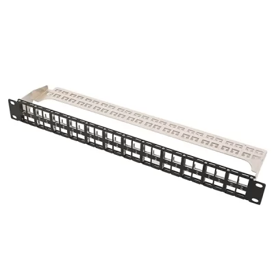 19” 1U STP High Density Blank Patch Panel 48 Ports