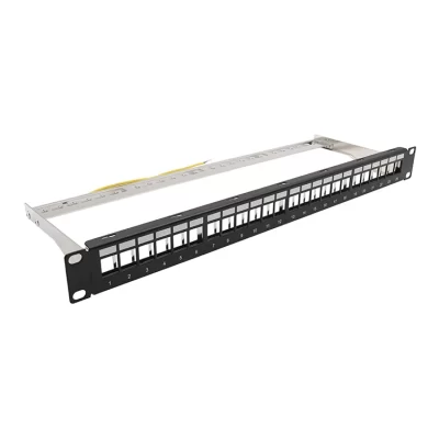 19” 1U STP Blank Patch Panel 24 Ports