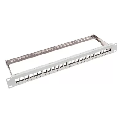 19” 1U UTP Blank Patch Panel 24 Ports