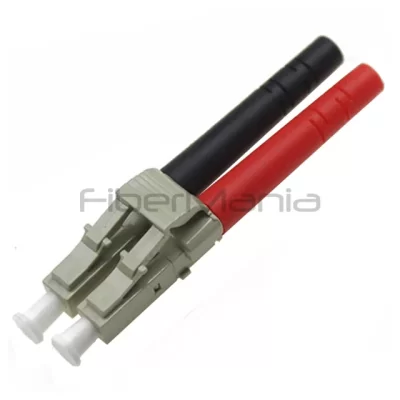 LC Duplex Connector, Multimode, Beige Housing, 3.0mm Boot