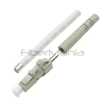 LC Simplex Connector, Multimode, Beige Housing, 2.0mm Boot