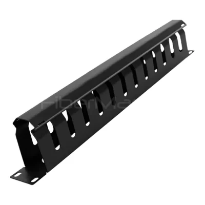 19'' 1U Cable Management, 12 Slots, Metal