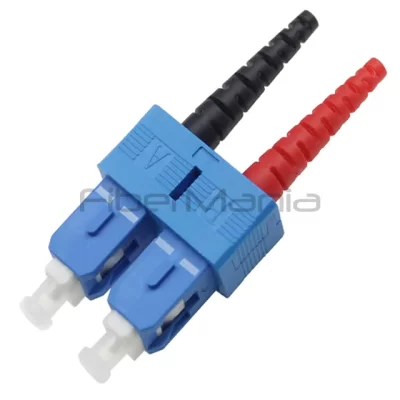 SC Duplex Connector, Single Mode, Blue Housing, 3.0mm Boot