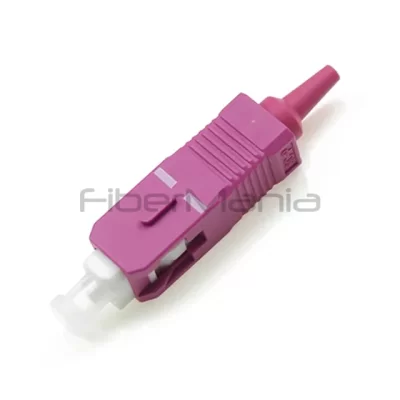 SC Connector, OM4, Magenta Housing, 0.9mm Boot