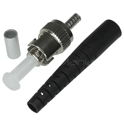 ST Connector, Multimode, Metal Housing, 3.0mm Black Boot