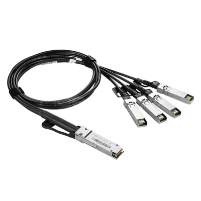 40G QSFP+ to 4×10G SFP+ Direct Attach Breakout Cable, 30AWG, Passive, 10m