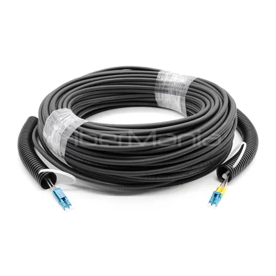 CPRI Armored Fiber Cable DLC/UPC Single-Mode OS2 2-Core LSZH 50m