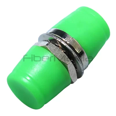 FC/APC Single Mode Metal Fiber Optic Adapter, FC-FC Round Simplex