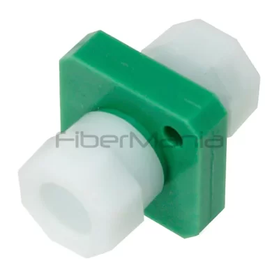 FC/APC-FC/APC Single Mode Simplex Plastic Fiber Optic Adapter Green