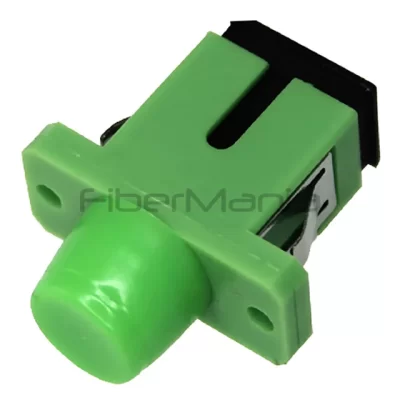 FC/APC to SC/APC Single Mode Simplex Fiber Optic Adapter Square Flange