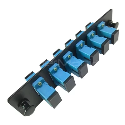 SC Adapter Panel, 6-Port, Loaded with SC Single Mode Adapters