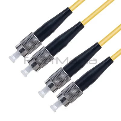 FC/UPC–FC/UPC Duplex OS2 Single Mode OFNR Fiber Optic Patch Cable