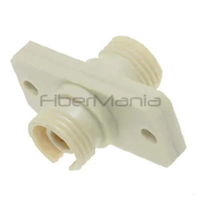 FC-FC Multimode Simplex Plastic Fiber Optic Adapter Square Flanged