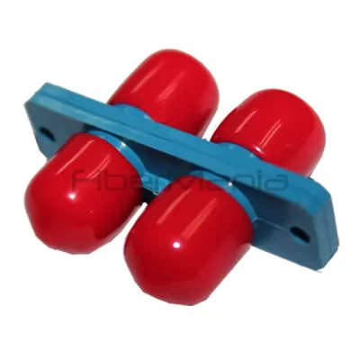 FC-FC Single Mode Duplex Plastic Fiber Optic Adapter Blue