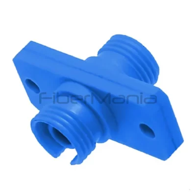 FC-FC Single Mode Plastic Fiber Optic Adapter, Square Flanged Simplex