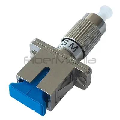FC Male-SC Female Single Mode Simplex Fiber Optic Adapter
