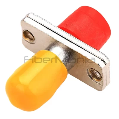 FC-ST Single Mode Simplex Metal Fiber Optic Adapter Rectangle