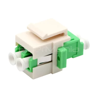 LC/APC to LC/APC Single Mode Duplex Fiber Optic Keystone Coupler