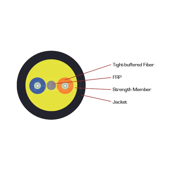 Duplex Round Base Station Optical Fiber Cable