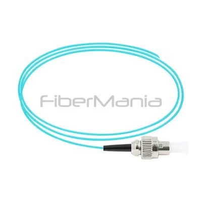 FC/UPC Simplex OM3 Fiber Optic Pigtail 50/125µm 1M Aqua Jacket 0.9mm
