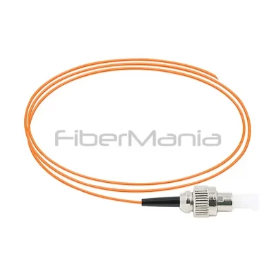 FC/UPC Simplex Multimode Fiber Optic Pigtail 50/125µm 1M Orange Jacket 0.9mm