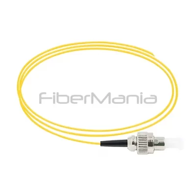 FC/UPC Simplex Fiber Optic Pigtail, Single Mode 9/125um, Yellow Jacket, 0.9mm, 1M