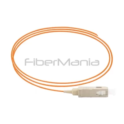 SC/UPC Simplex Multimode 50/125µm Fiber Optic Pigtail 1M Orange Jacket 0.9mm