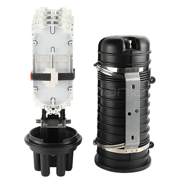 Dome Fiber Optic Splice Closure φ205×460mm, 96 Fiber Capacity