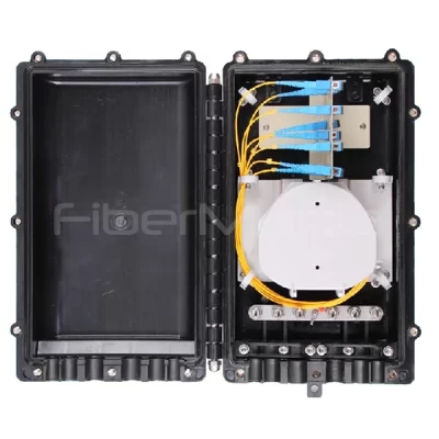 Inline Fiber Optic Splitter Closure, With One 1:16 Blockless PLC Splitter 385×248×120mm