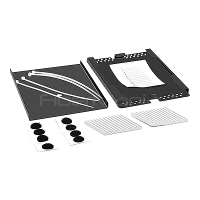 Aluminum Splice Tray 12 Cores with 2 Splice Modules, Black, 178x121x12mm