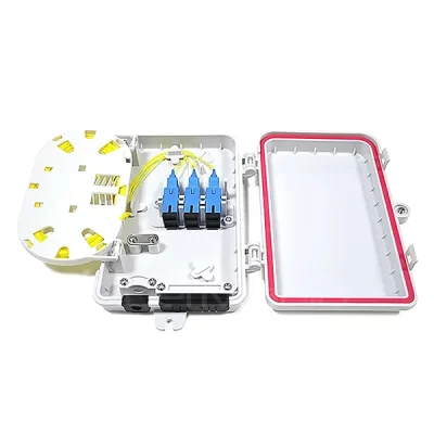 Fiber Optic Termination Box, 6 Ports, SC Simplex Type, Plastic Housing, For Outdoor Use, 210x140x40mm