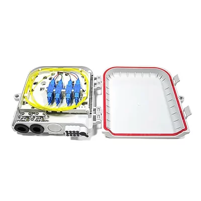 Fiber Optic Termination Box, 8 Ports, SC Simplex Type, For Outdoor Use, 215x205x55mm