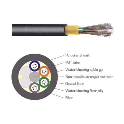 GYFTY Dielectric Loose Tube Non Metal Stranded Outdoor Optical Fiber Cable