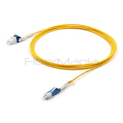 High Density LC UPC Uniboot to CS UPC Single Mode LSZH Yellow Fiber Patch Cable