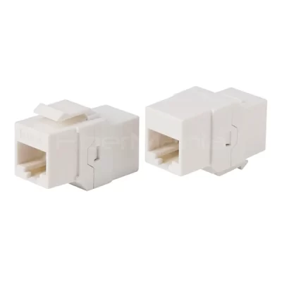 CAT.6A UTP Inline Coupler RJ45-RJ45, Keystone Type, White