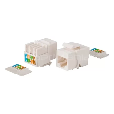 CAT.5E UTP Keystone Jack, Toolless Type, White