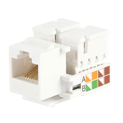 CAT.5E UTP Keystone Jack, Toolless Type, White