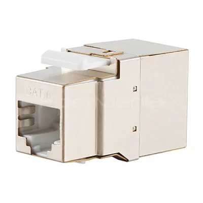 CAT.6 FTP Keystone Jack, 180 Degree, White